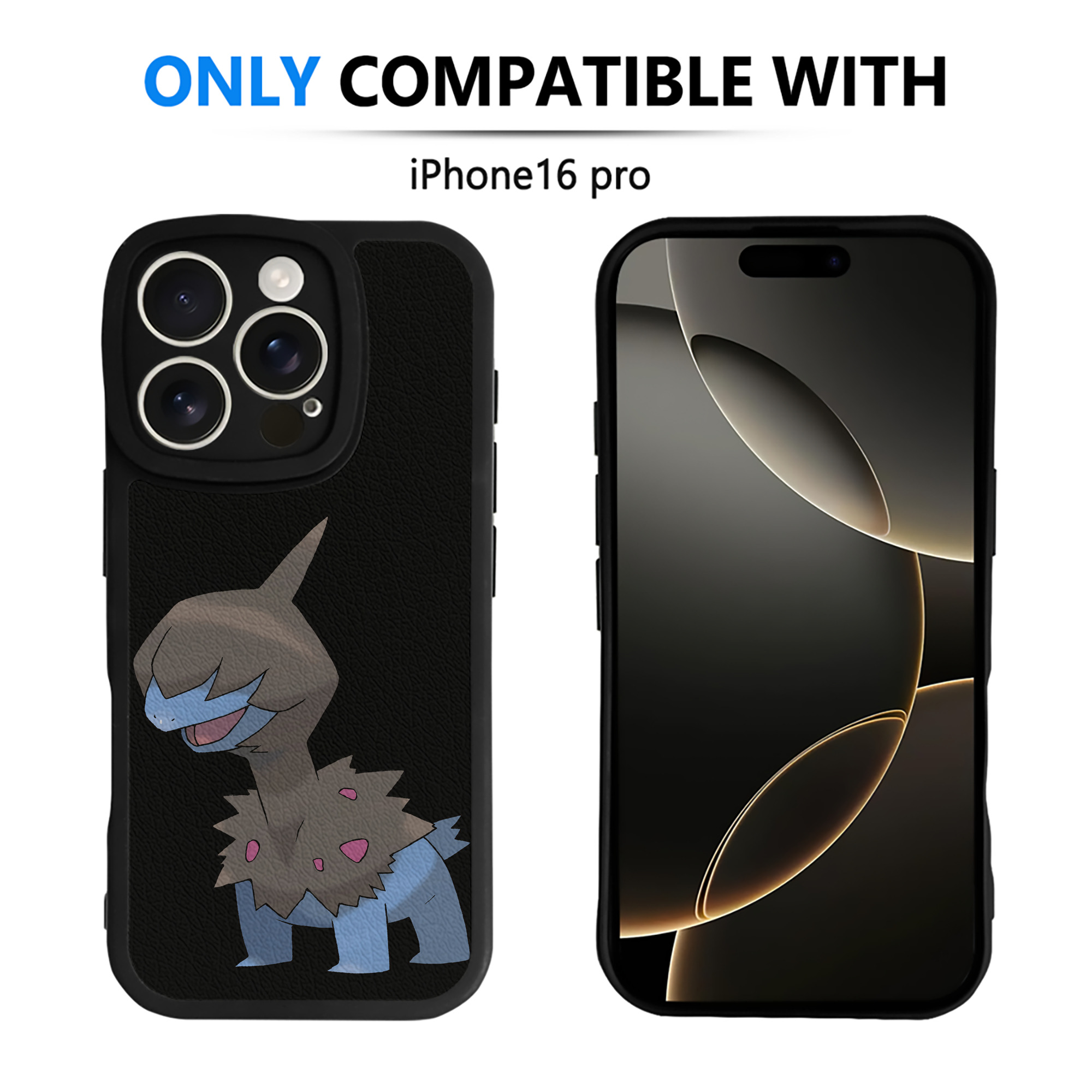 （画像用） ポケットモンスター Pokémon 【iPhone 16シリーズ対応】シリコンスマホケース（レザー調） 材質：シリコン